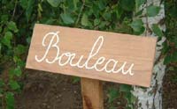 Pancarte en bois 